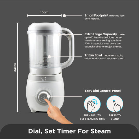 Automatic Baby Food Maker, Steriliser & Warmer - Puree Machine UK