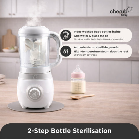 Automatic Baby Food Maker, Steriliser & Warmer - Puree Machine UK