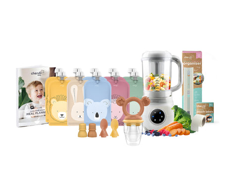 Automatic Baby Food Maker, Steriliser & Warmer Bundle Caramel Mimosa UK