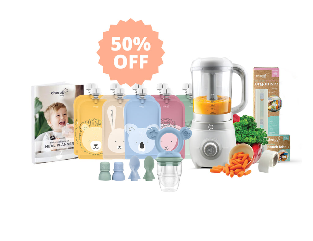Easycook Baby Food Maker, Steriliser & Warmer BUNDLE Cerulean & Sage