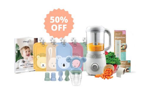 Easycook Baby Food Maker, Steriliser & Warmer BUNDLE Cerulean & Sage