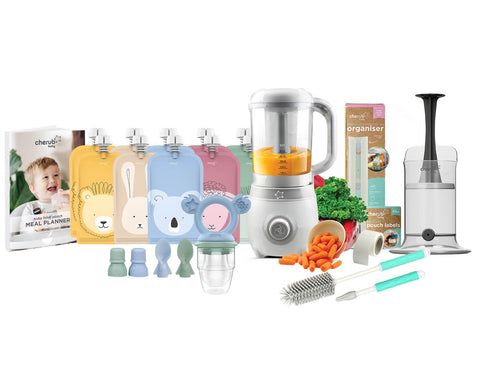 Easycook Baby Food Maker, Steriliser & Warmer BUNDLE Cerulean & Sage