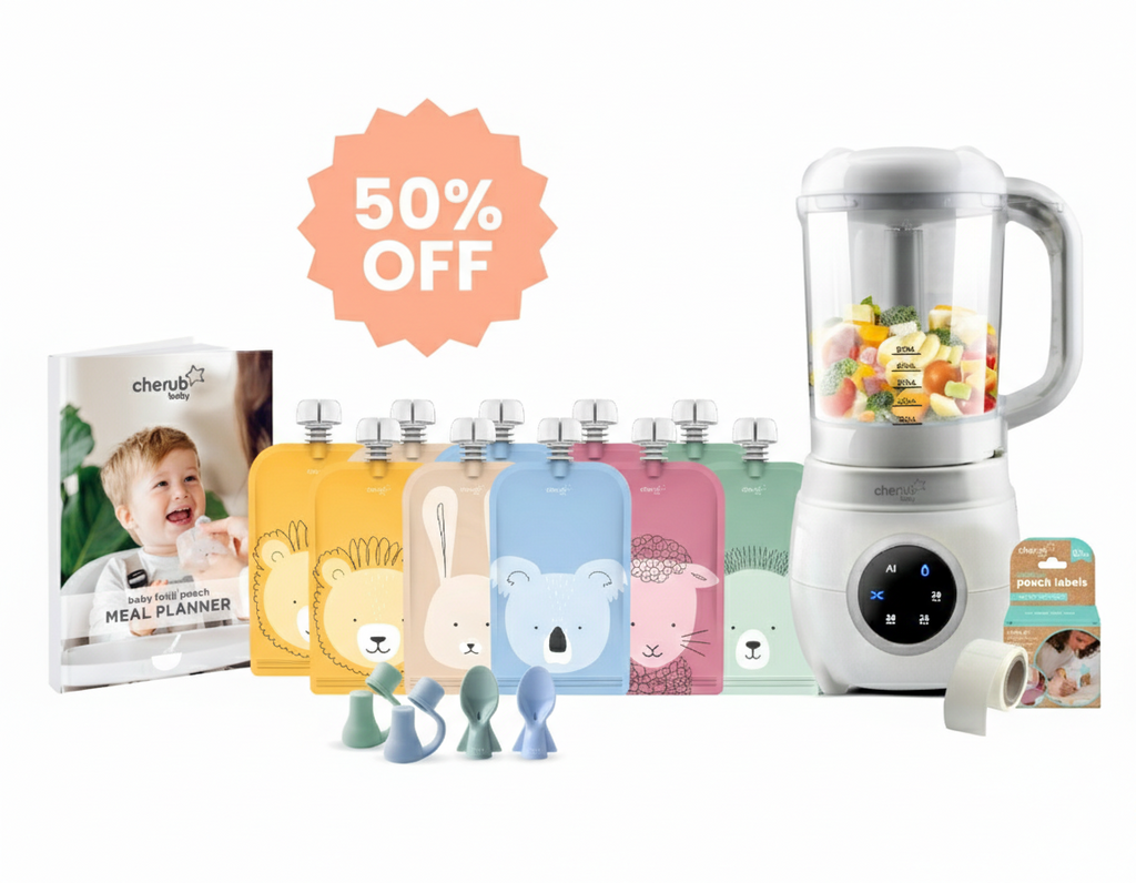 Automatic Baby Food Maker, Steriliser & Warmer Bundle Cerulean & Sage UK