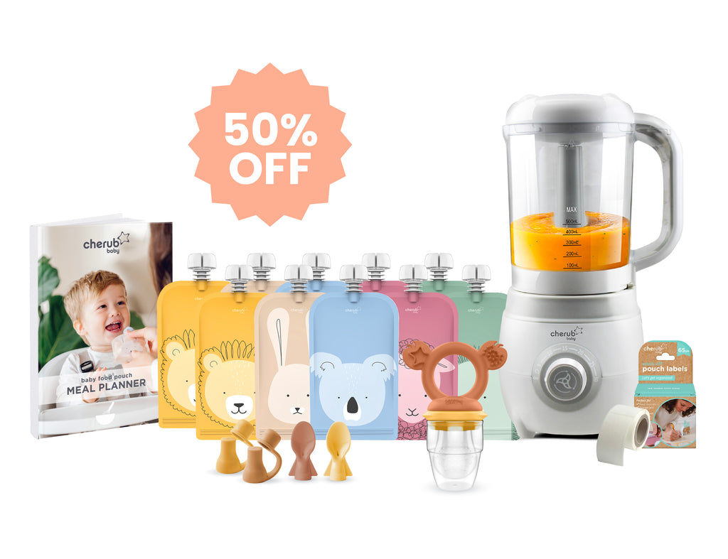 Easycook Baby Food Maker, Steriliser & Warmer BUNDLE Caramel & Mimosa