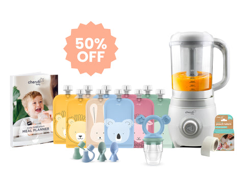Easycook Baby Food Maker, Steriliser & Warmer BUNDLE Cerulean & Sage