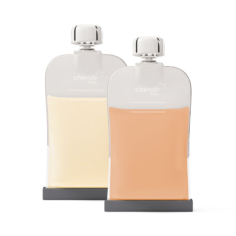 Reusable Silicone Breast Milk & Food Pouches 2pk 180ml