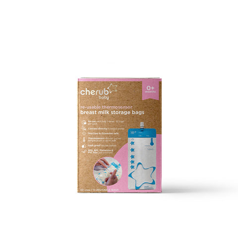 100 Uses Reusable Breast Milk Storage Bags 10PK