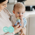 Silicone Baby Fresh Food Feeder / Fruit Feeder - Cerulean & Sage - UK