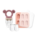 Silicone Baby Fresh Food Feeder/ Fruit Feeder - Dusty Rose & Sand - UK