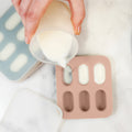 Silicone Baby Fresh Food Feeder/ Fruit Feeder - Dusty Rose & Sand - UK