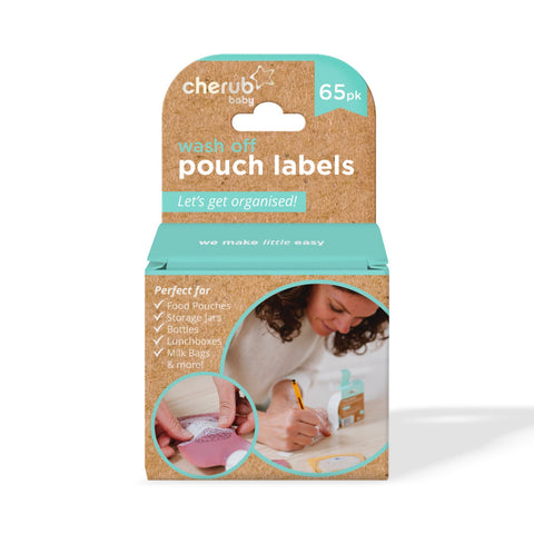 Dissolvable Baby Food Pouch & Breast Milk Bag Labels 65PK, UK