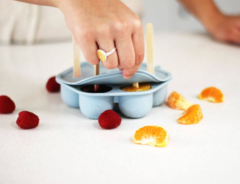 Silicone Freezer Tray & Icy Pole Moulds - Duck Egg