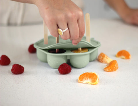 Silicone Freezer Tray & Icy Pole Moulds - Sage