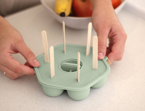 Silicone Freezer Tray & Icy Pole Moulds - Sage