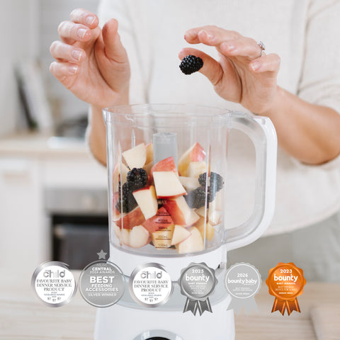 Automatic Baby Food Maker, Steriliser & Warmer Bundle in Dusty Rose & Sand