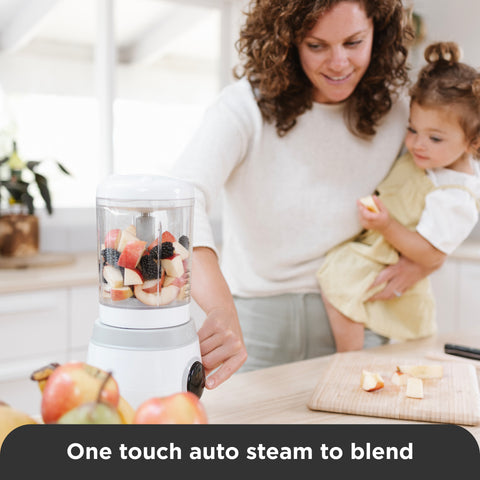 Automatic Baby Food Maker, Steriliser & Warmer Bundle in Cerulean & Sage