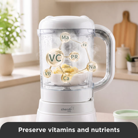 Automatic Baby Food Maker, Steriliser & Warmer Bundle in Cerulean & Sage