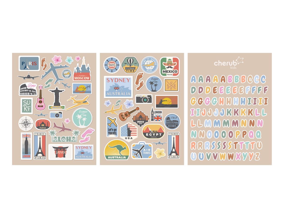 Reusable Food Pouch Personalized Name & Picture Sticker Set BIG EXPLORER 130+ Stickers