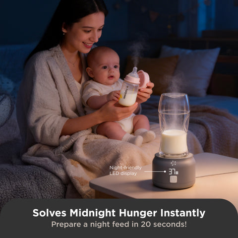 Universal Portable Bottle Warmer V2 + Adaptors - Baby Breast Milk and Formula Warmer