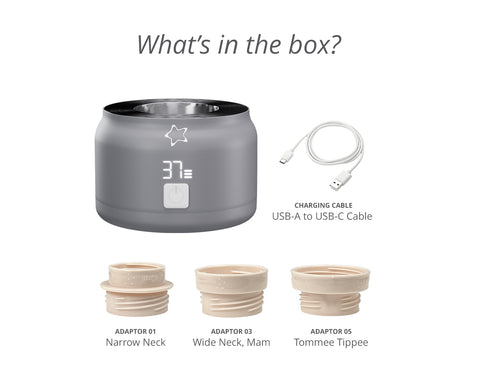 Universal Portable Bottle Warmer V2 - Baby Breast Milk and Formula Warmer