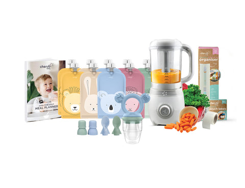 Easycook Baby Food Maker, Steriliser & Warmer BUNDLE Cerulean & Sage