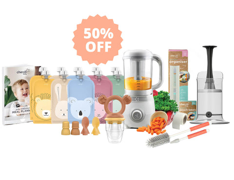 Easycook Baby Food Maker, Steriliser & Warmer BUNDLE Caramel & Mimosa