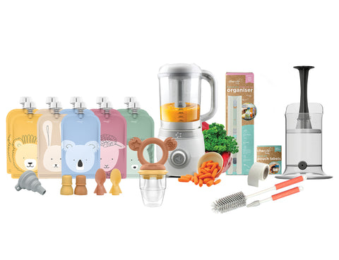 Easycook Baby Food Maker, Steriliser & Warmer BUNDLE Caramel & Mimosa