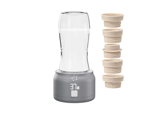 Universal Portable Bottle Warmer V2 + Adaptors - Baby Breast Milk and Formula Warmer