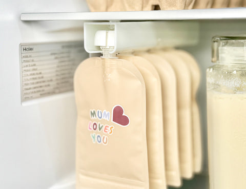 Reusable Food & Yoghurt Pouches 10pk 150ml + 390+ Personalized Stickers Bundle Kit