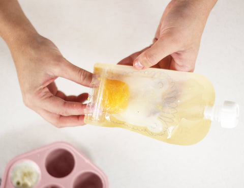 Silicone Baby Food Freezer Tray & Icy Pole Moulds - Dusty Rose