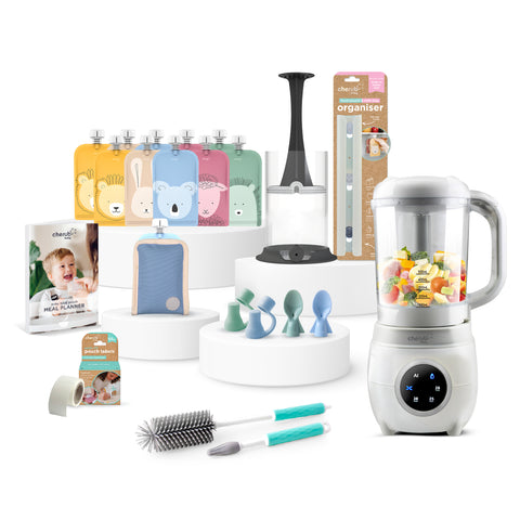 Automatic Baby Food Maker, Steriliser & Warmer Bundle Cerulean & Sage UK