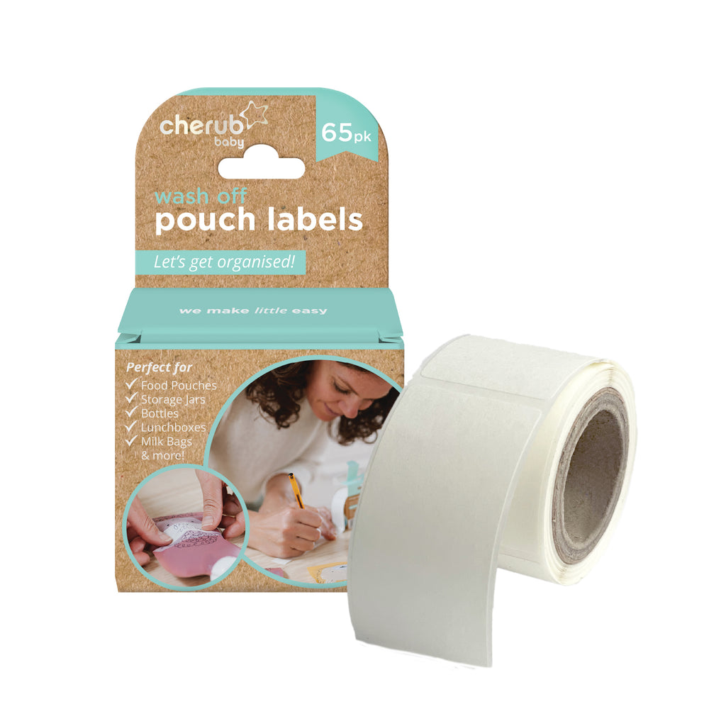 Dissolvable Baby Food Pouch & Breast Milk Bag Labels 65PK - UK