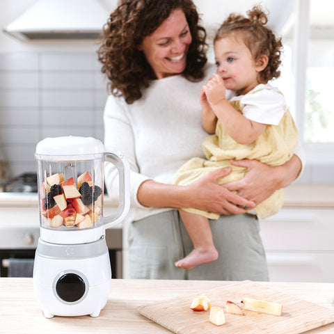Automatic Baby Food Maker, Steriliser & Warmer Bundle in Dusty Rose & Sand