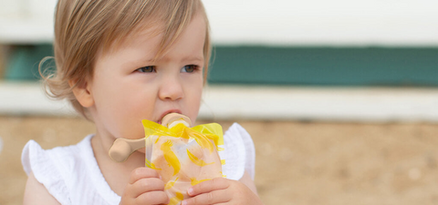6PK Silicone Reusable 2in1 Breast Milk Bags & Food / Yoghurt Pouches | Bundle Kit | Dusty Rose & Sand