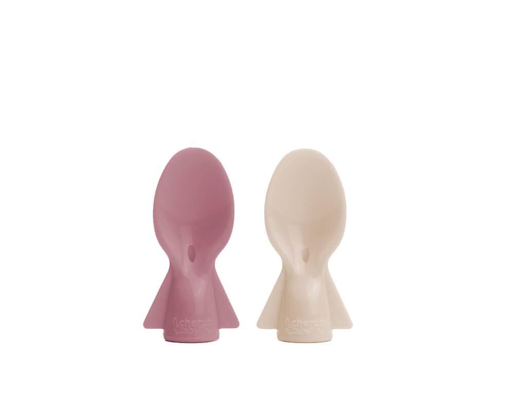 Universal Food Pouch Spoons 2 pack Dusty & Sand UK