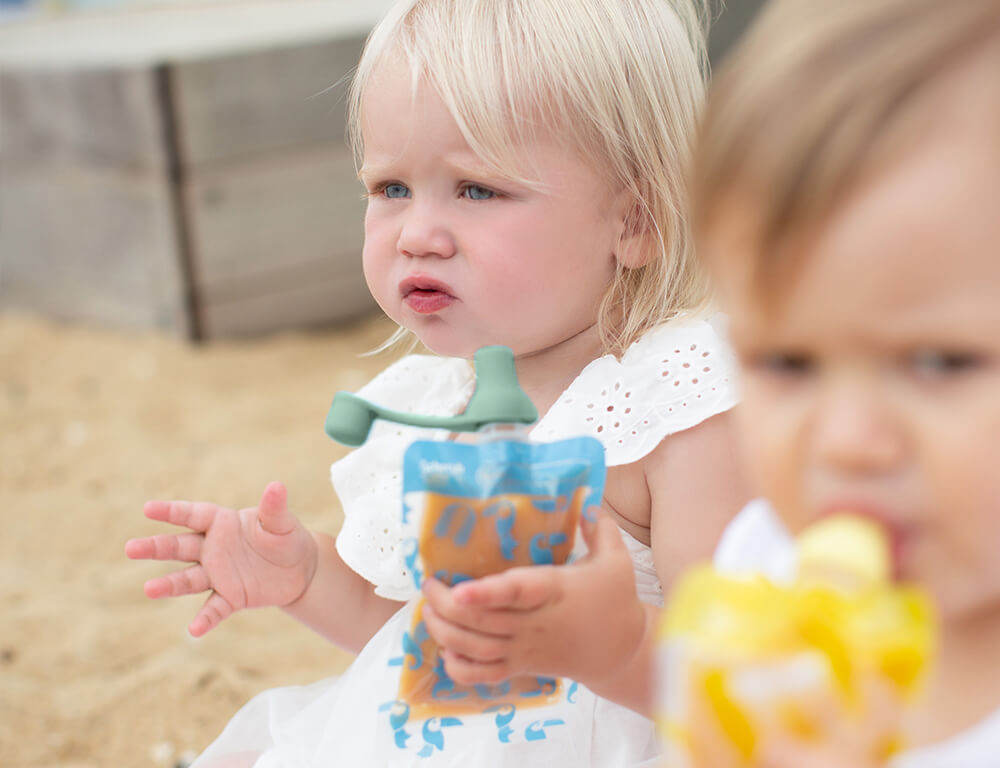 Silicone Baby Food Pouch Soft Spouts 