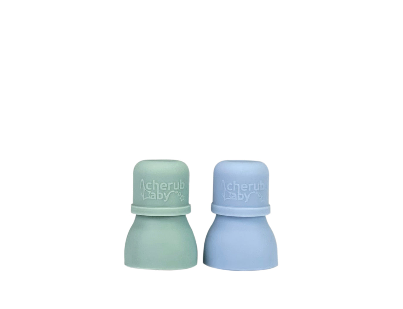 Silicone Food Pouch Soft Spouts 2PK Cerulean Sage UK